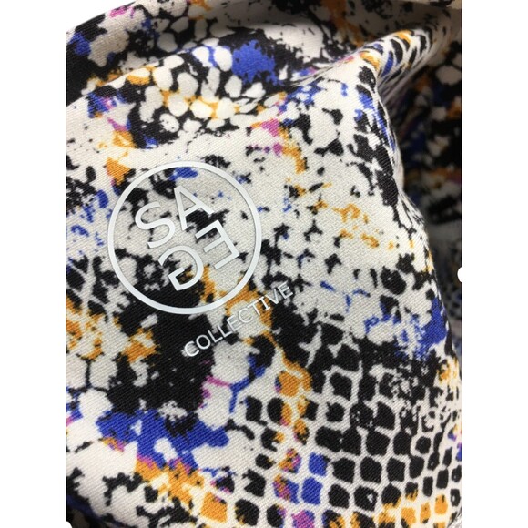 Sage Collective Pants Women's Size Small Multicolor Snake Print Yoga Athletic - Picture 5 of 6